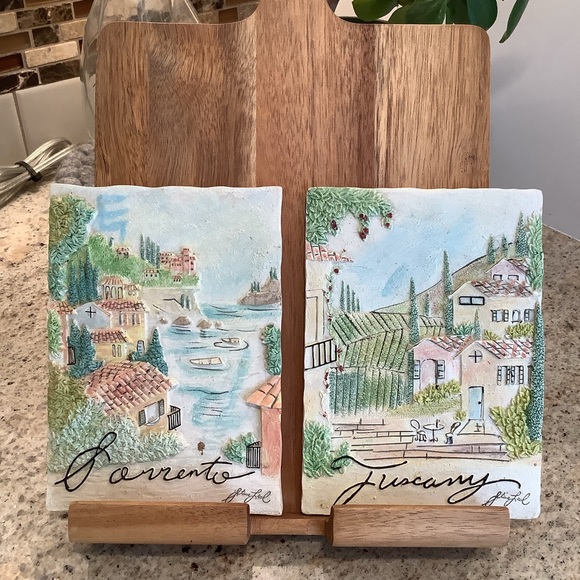 Made in Italy Other - Italian Sorrento and Tuscany Scenic Ceramic Wall Art Tiles